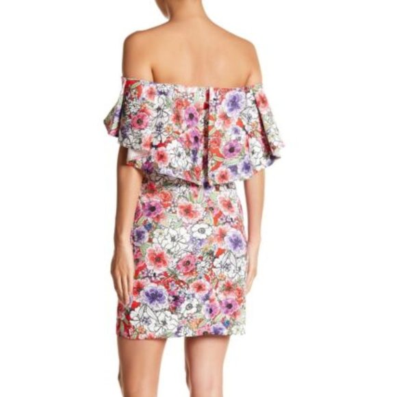 Alexia Admor Print Off the Shoulder Floral Sheath Dress - Picture 2 of 7
